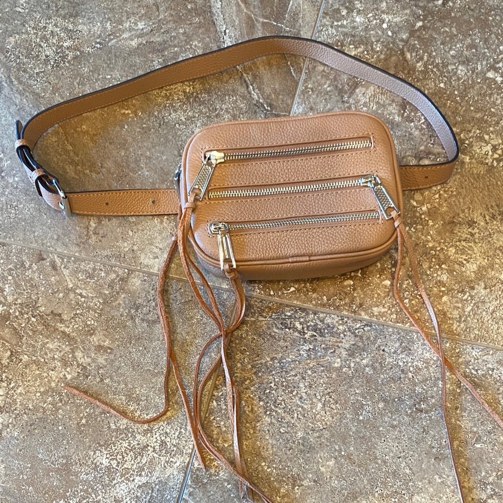 Rebecca Minkoff Nude Brown Leather Belt Bag